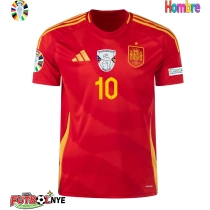 Camiseta España Dani Olmo #10 Primera Equipación Eurocopa 2024 manga corta